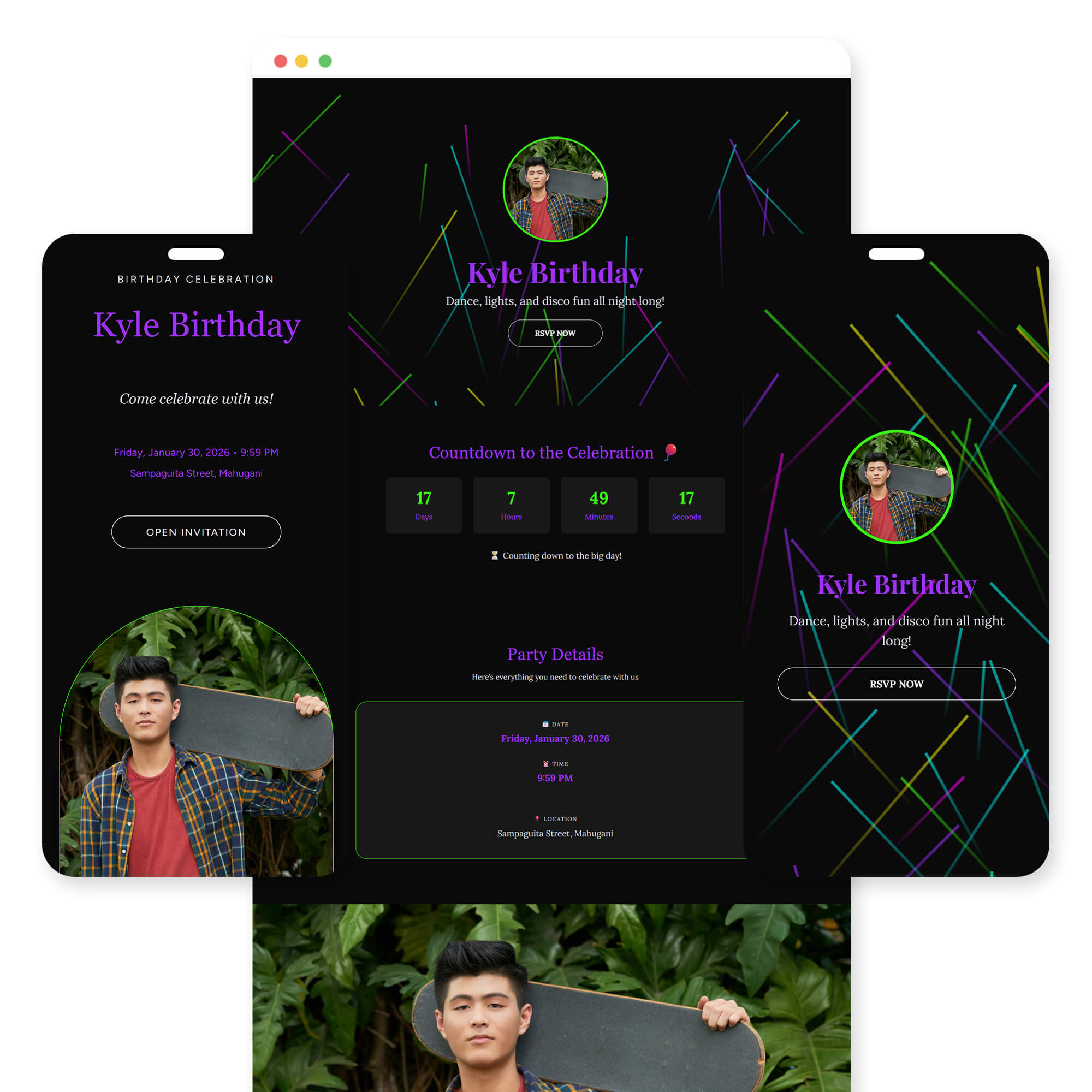 Disco Fever Template Preview