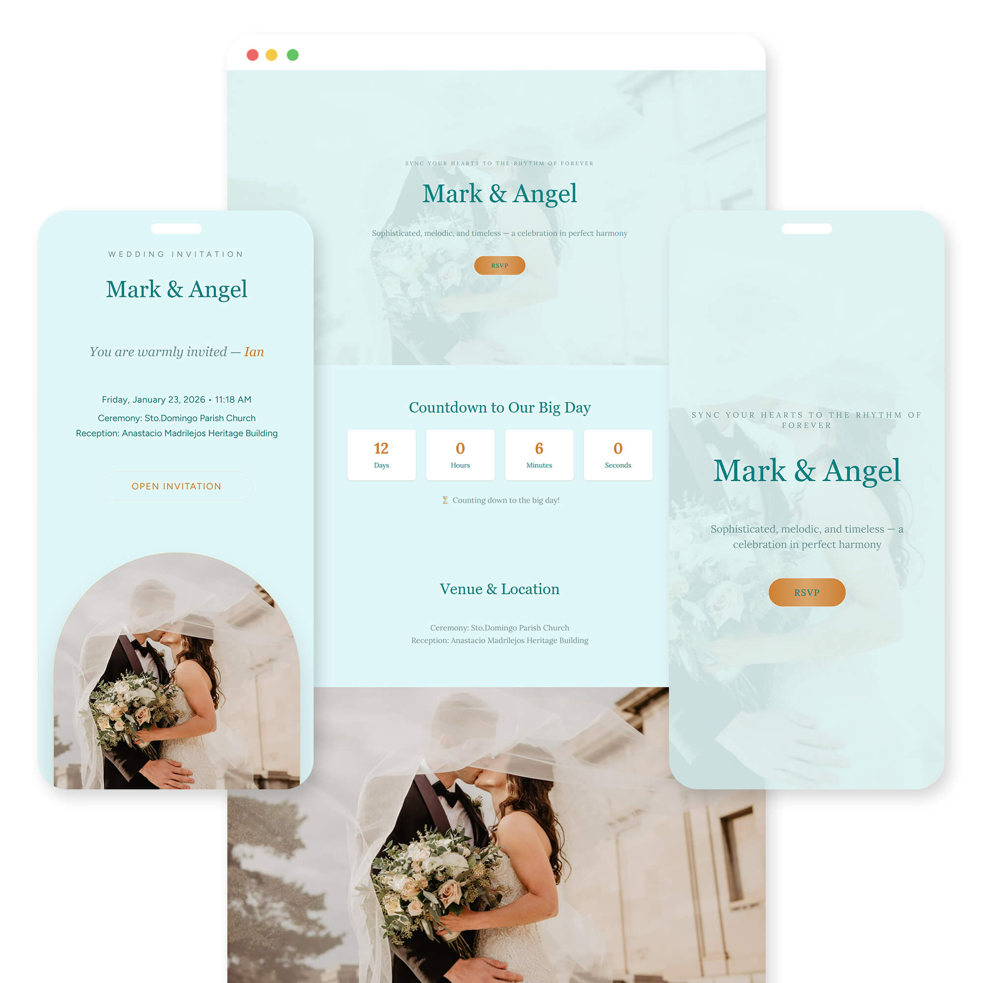 Himig - Wedding invitation template preview
