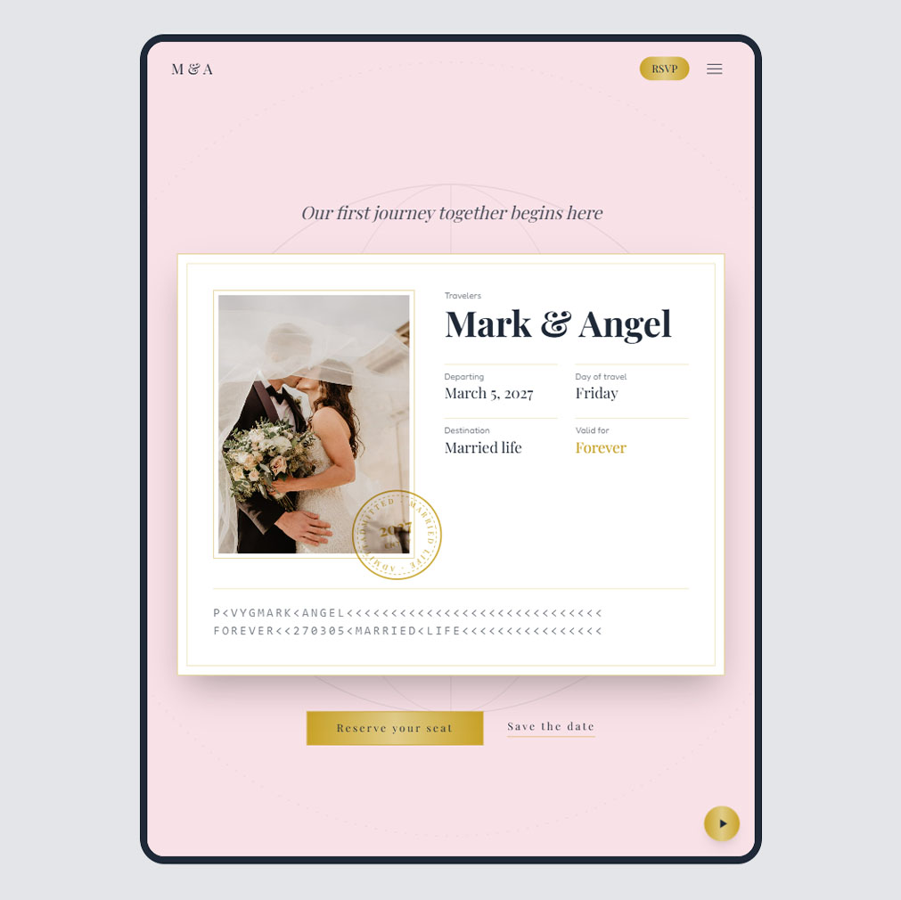 Layag wedding invitation template preview
