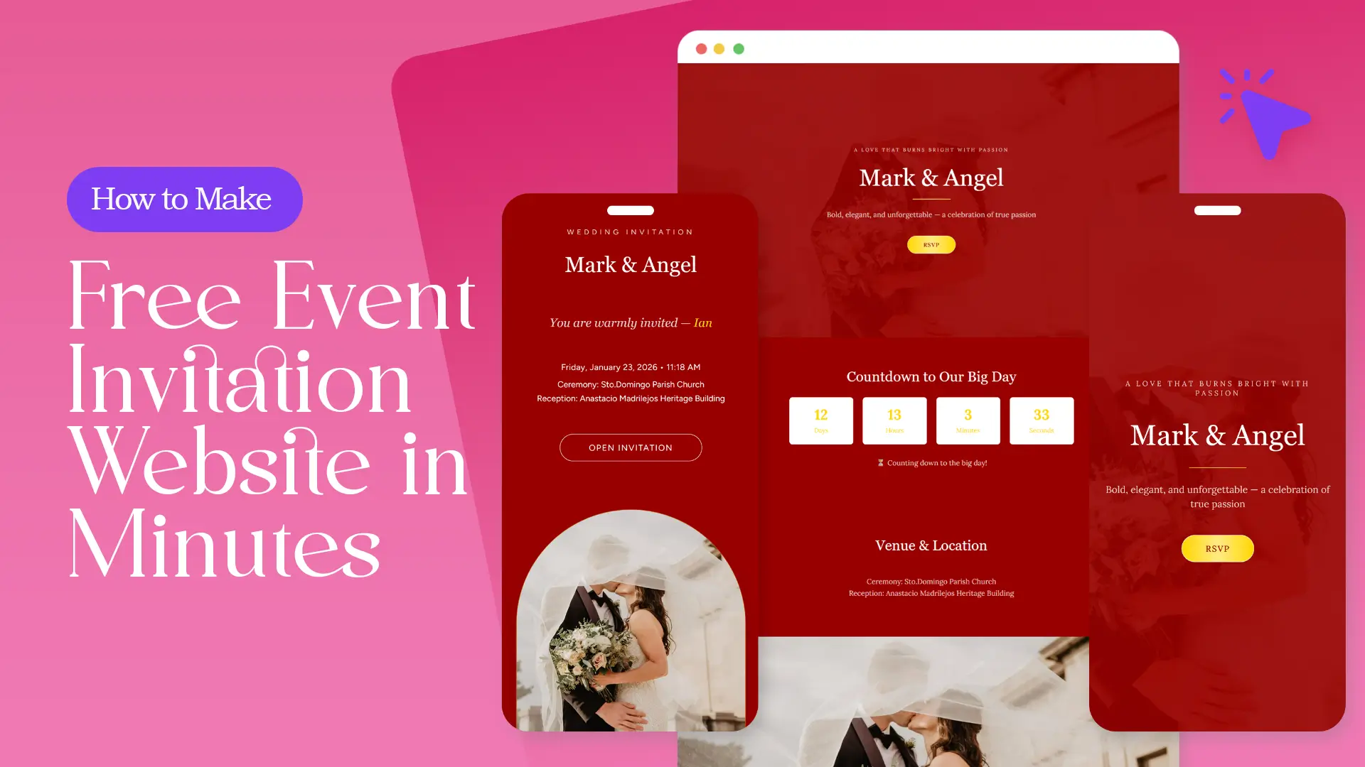 How to Make a Free Event Invitation Website in Minutes