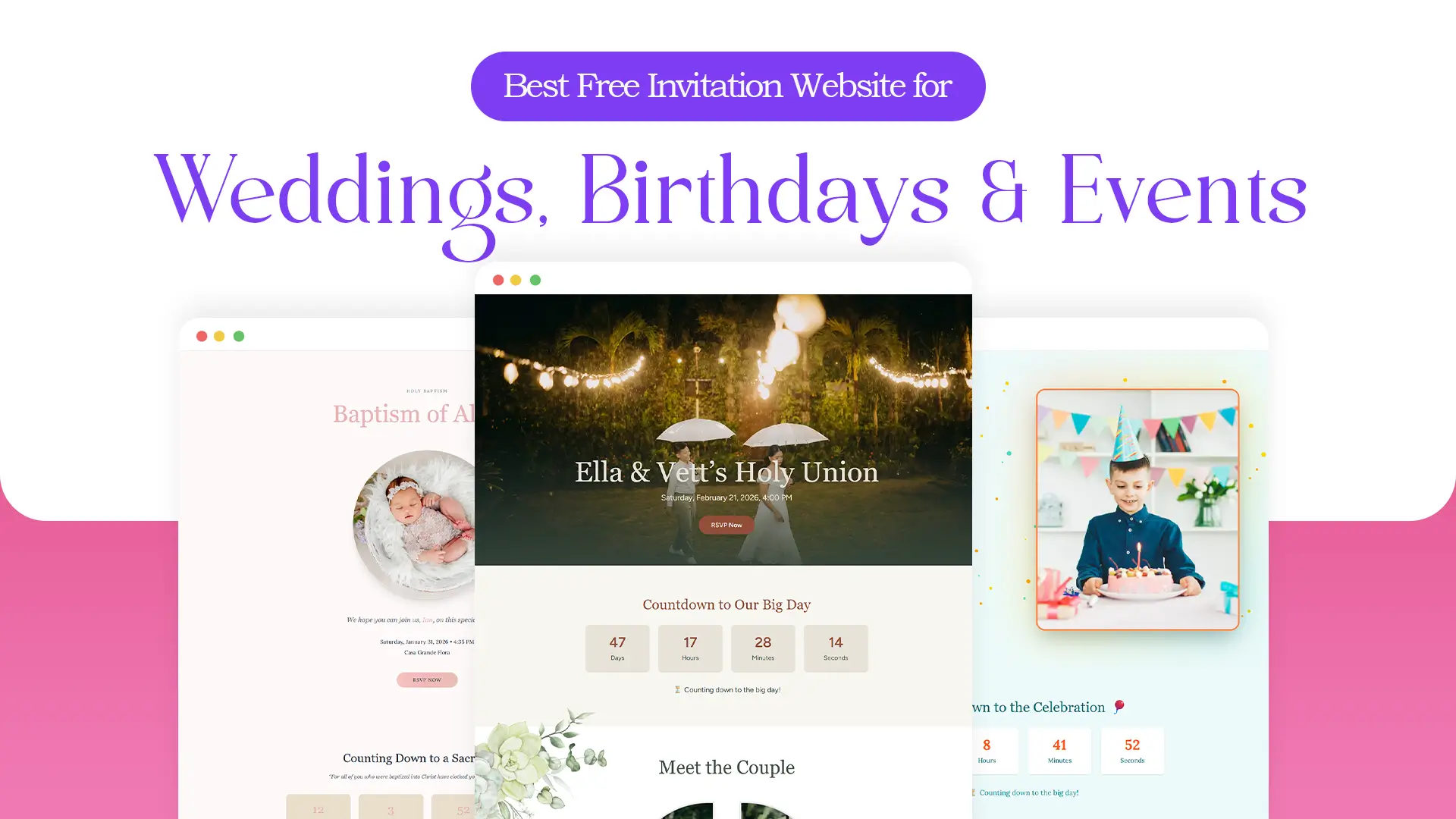 Best Free Invitation Website for Weddings, Birthdays & Events
