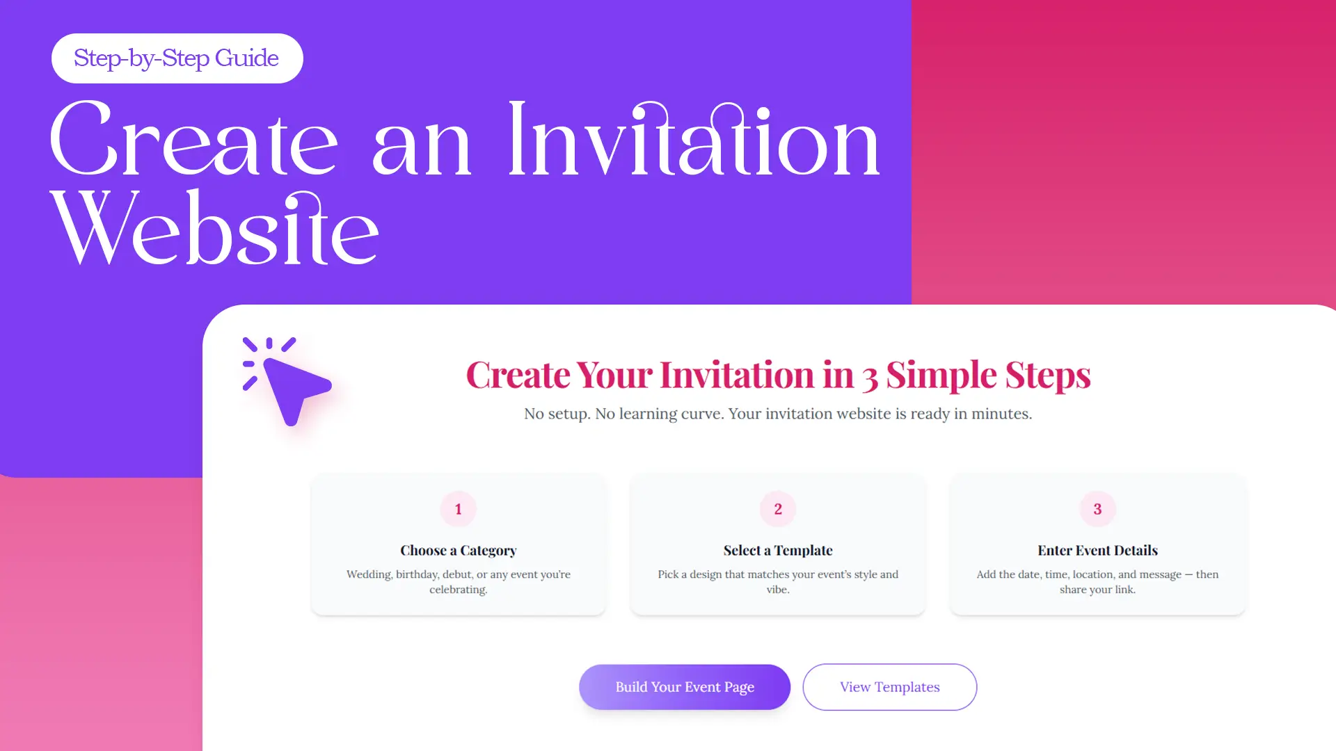 How to Create an Invitation Website with RSVP Management (Step-by-Step)