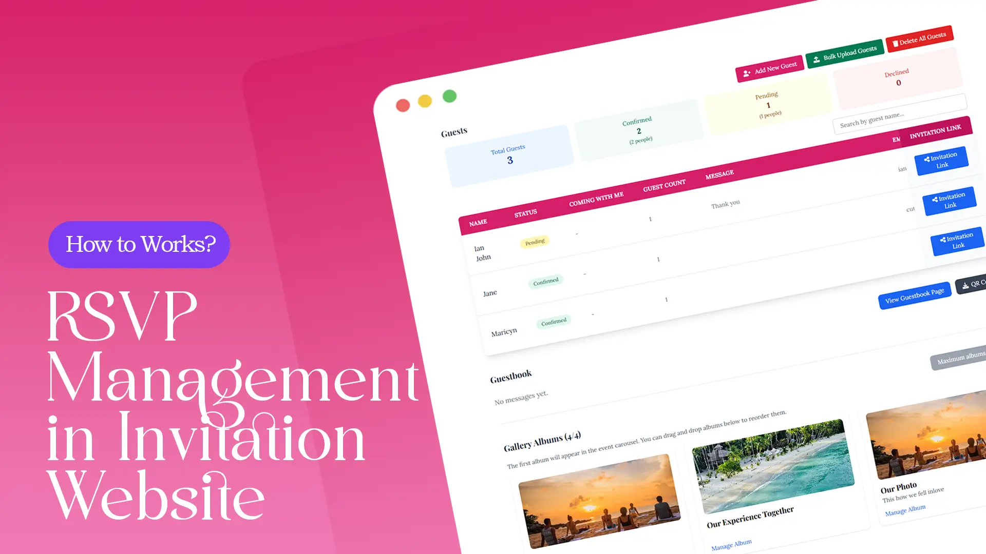 How RSVP Management Works on an Invitation Website