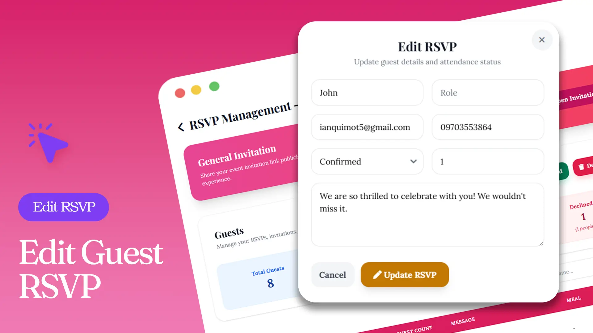 How to Edit Guest RSVPs as an Event Host